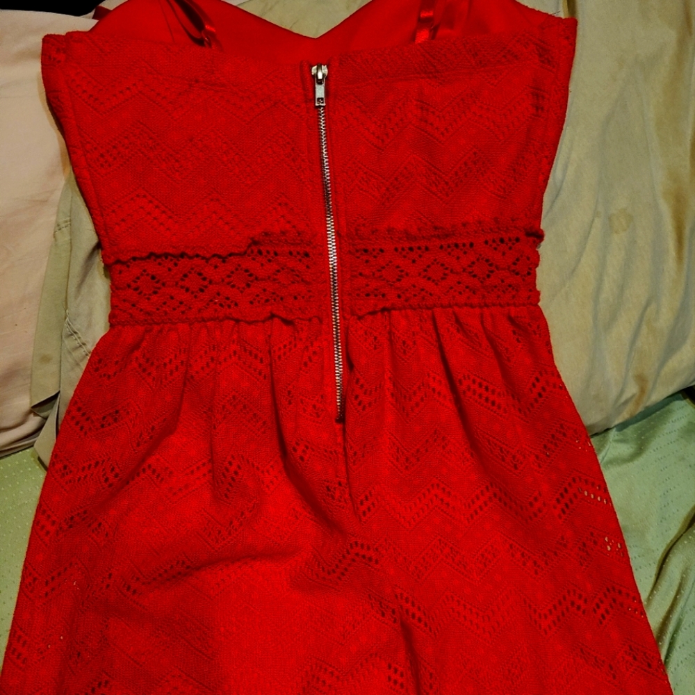 r wish crochet mini dress